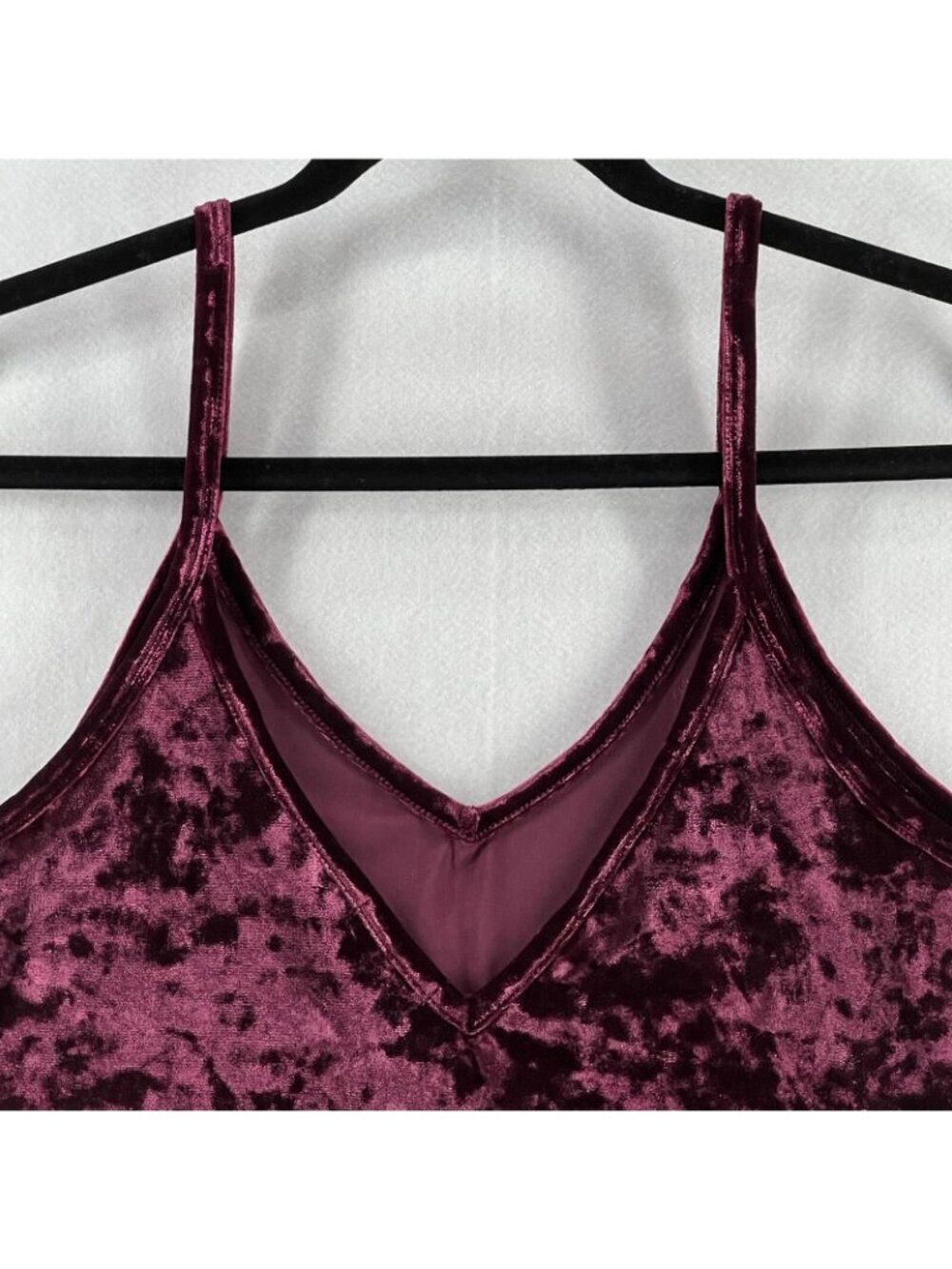 Victoria's Secret Pink Cami Tank Top Womens Size L Sleepwear Sleeveless Burgundy - Picture 4 of 10